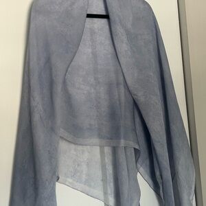 New Pure Silk Blue Women's Scarf / Hijab 150cm x 150cm sqaure hijab